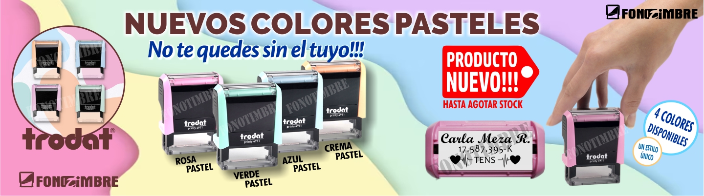 Timbres automáticos Trodat 4911 Pastel - Fonotimbre