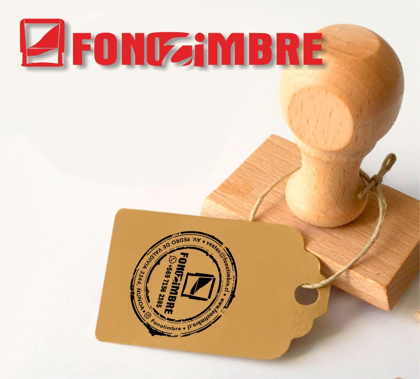 Timbres Empresas - Sellos de Goma para Empresas - Timbres Madera Personalizados - Diseño Gratis - Fonotimbre